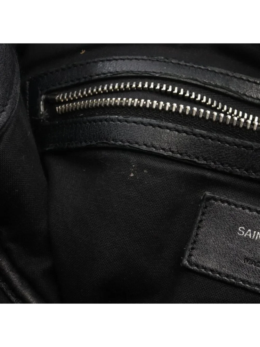 Saint Laurent Paris Backpack Festival Fringe Black Leather
